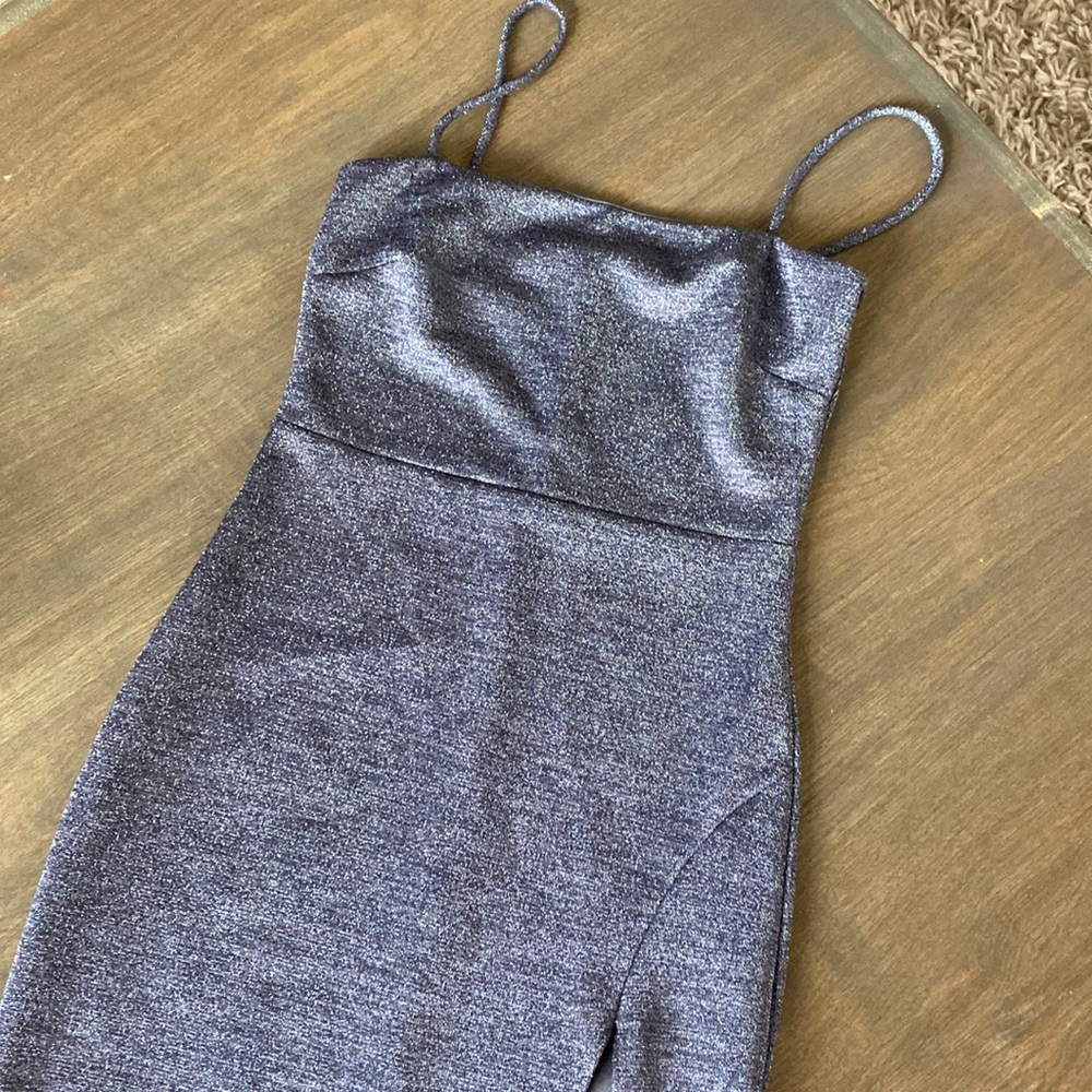 Silver body on dress